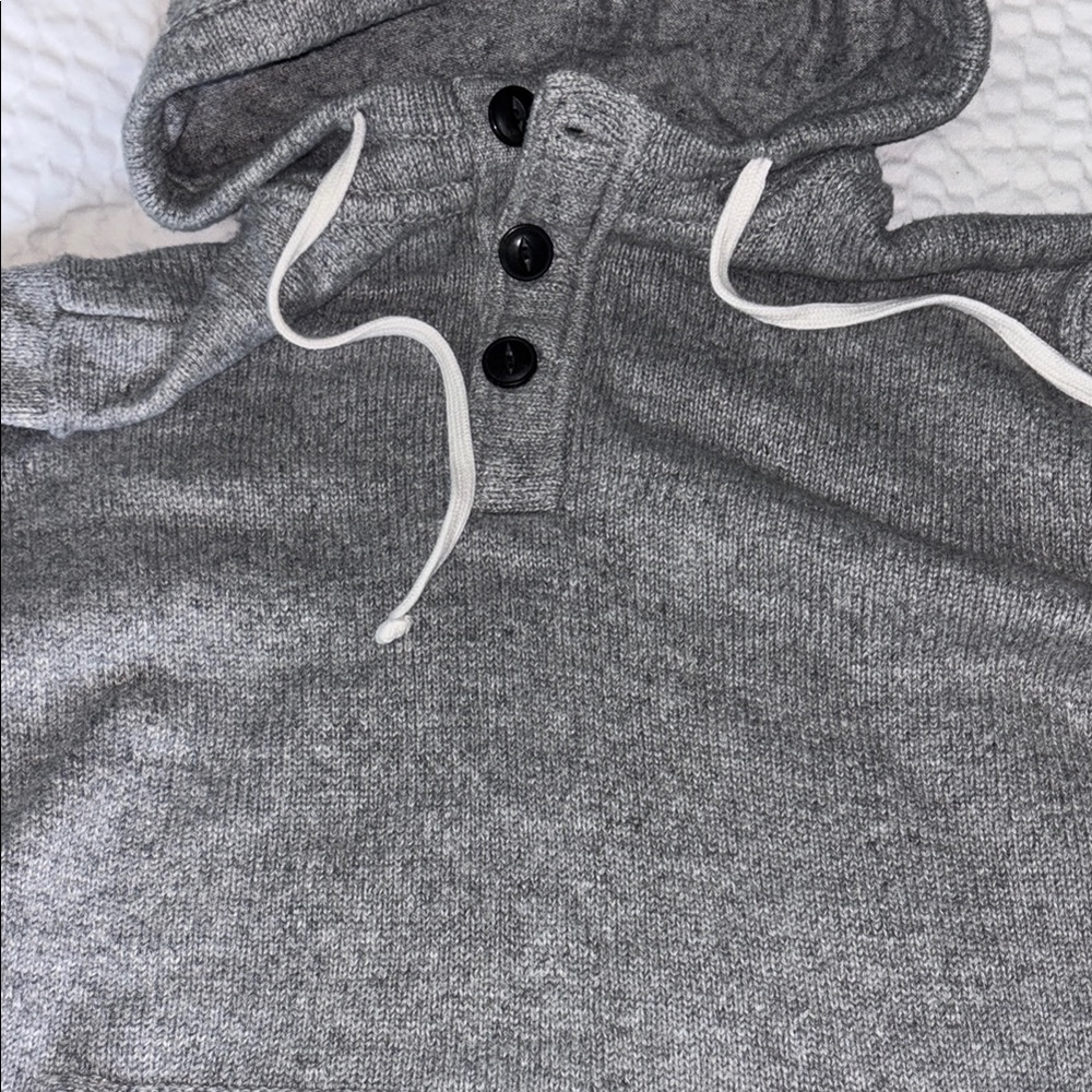 Hollister Polo Assn H&M Gray Blue Plaid Flannel Maroon Tee Gray Hoodie T Shirt S - Picture 5 of 7